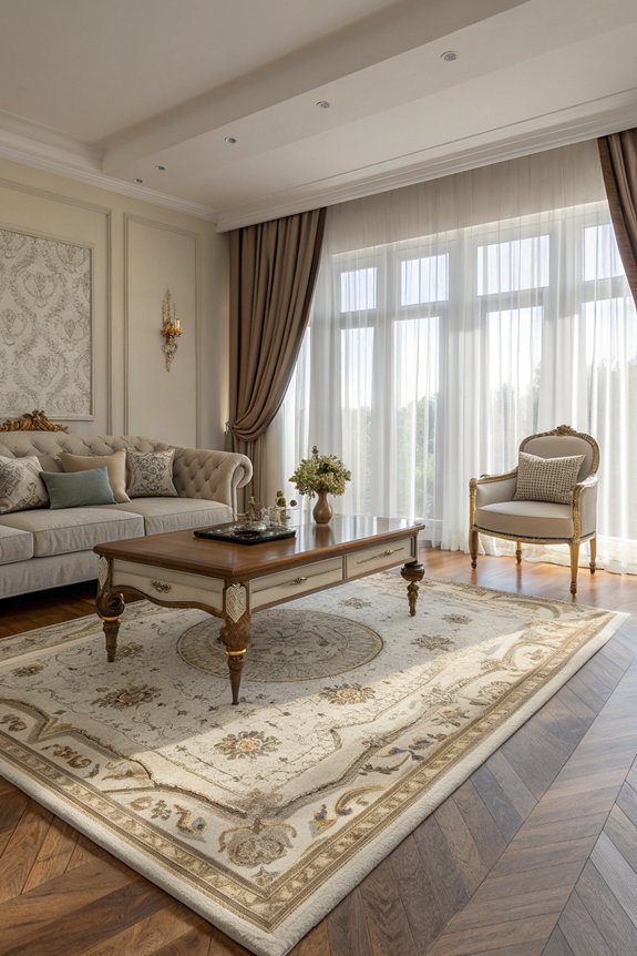 area rugs enhance aesthetics