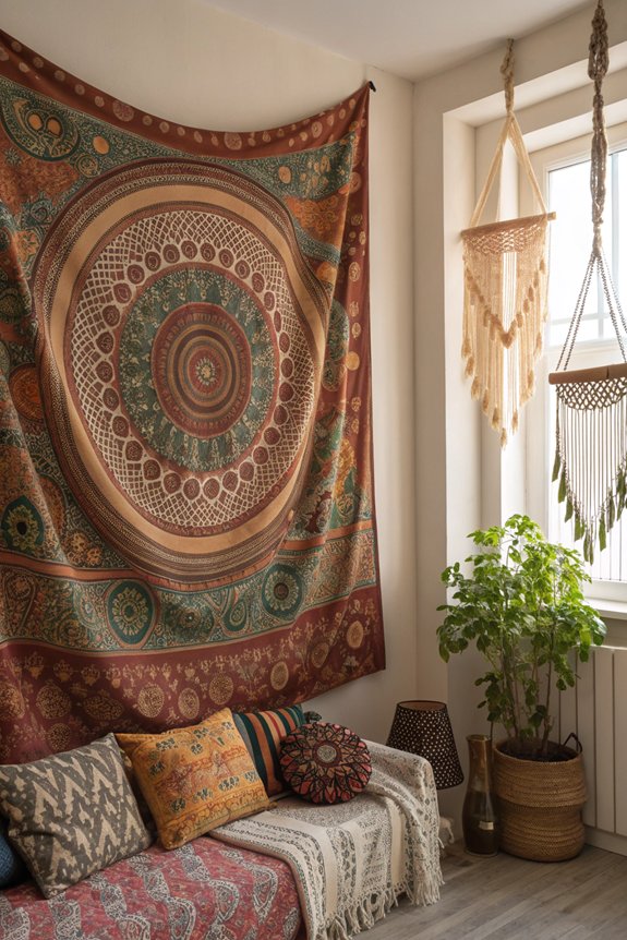 bohemian tapestries for walls