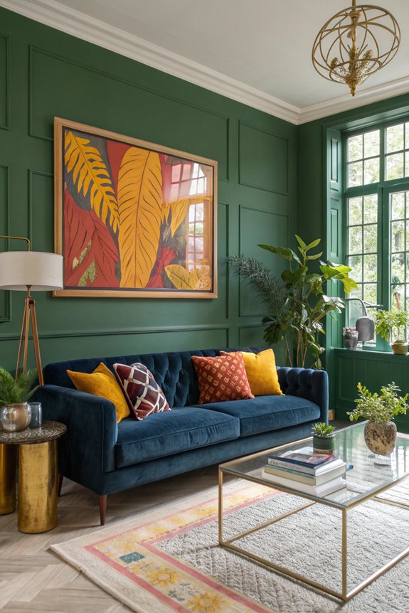 bold color combinations transform space
