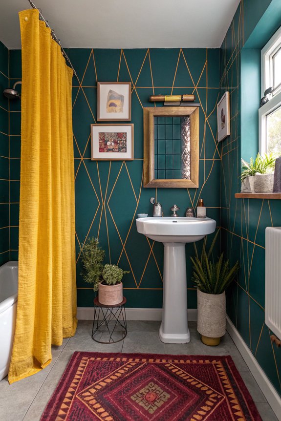 bold colors for bathrooms