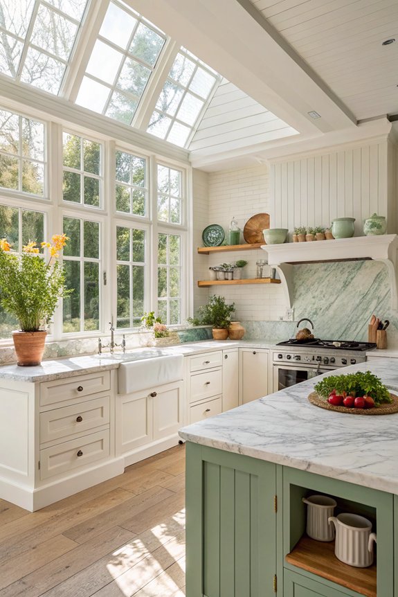 bright airy inspiring kitchens