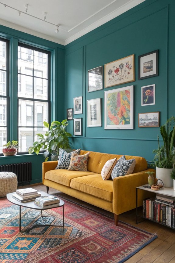 colorful accent wall ideas