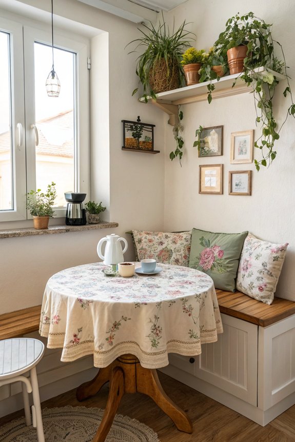 cozy breakfast nook design