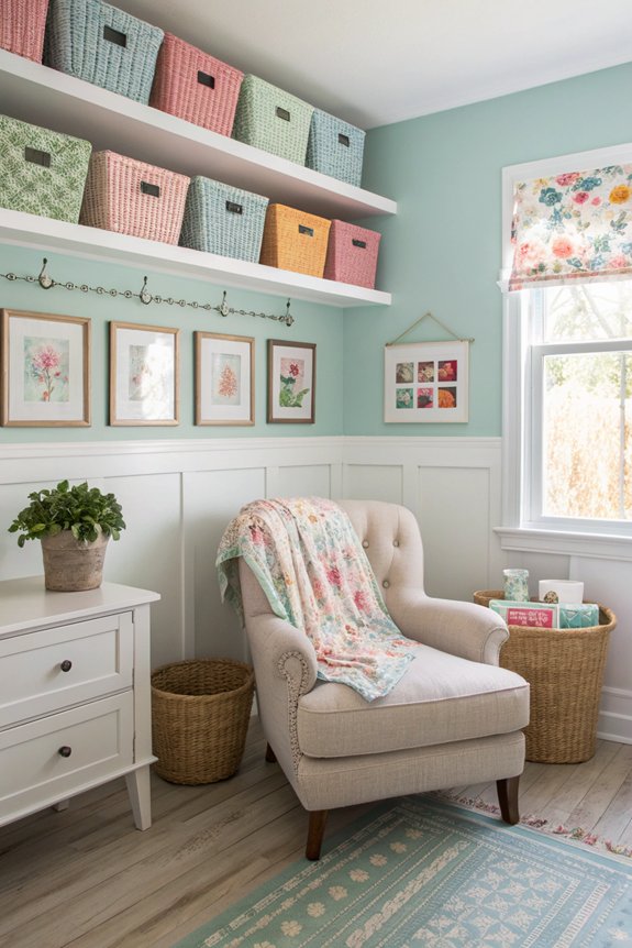 cozy laundry break seating