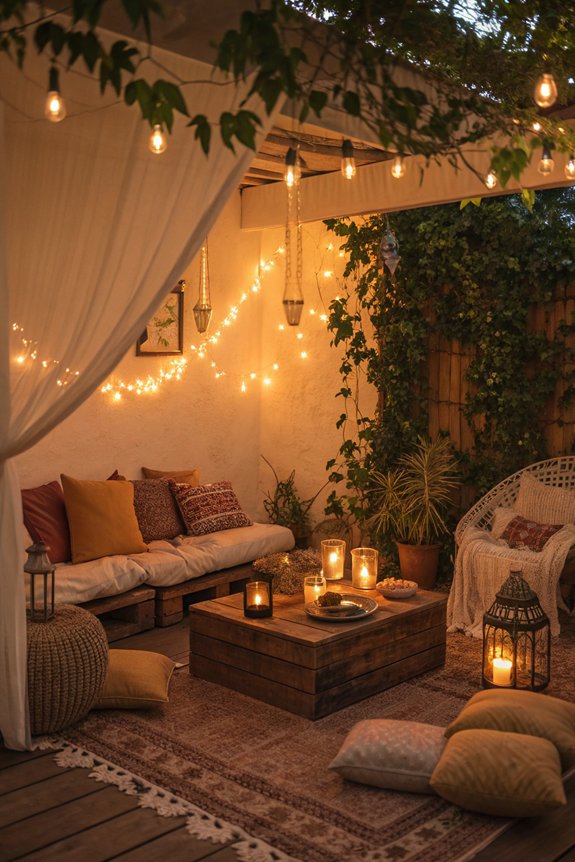 cozy nook with soft lighting