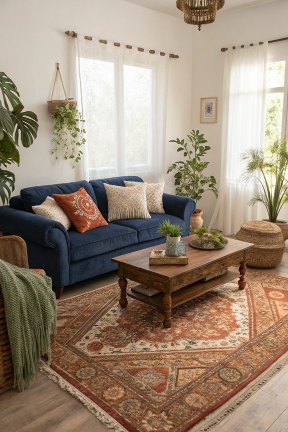 cozy zones with area rugs