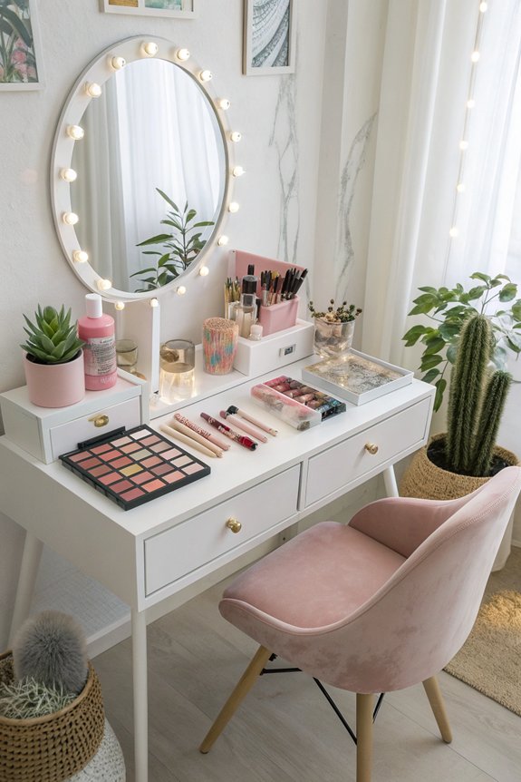customizable diy makeup desk