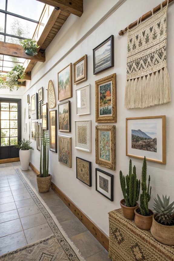 eclectic art display styles