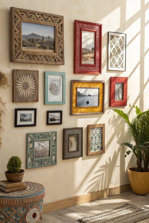 eclectic frame style mix