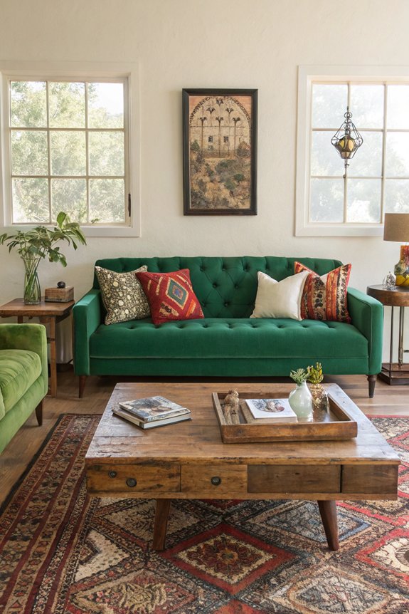 eclectic vintage modern furniture blend