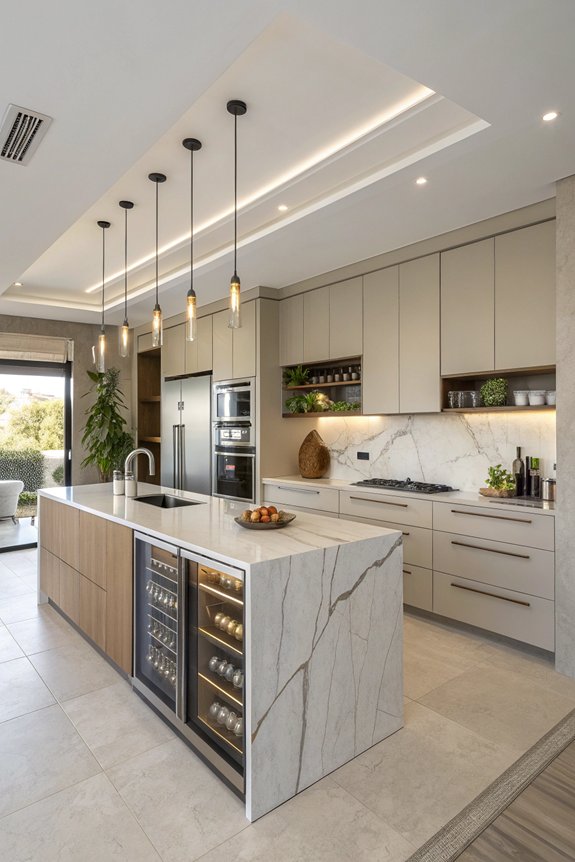 efficient kitchen work zones