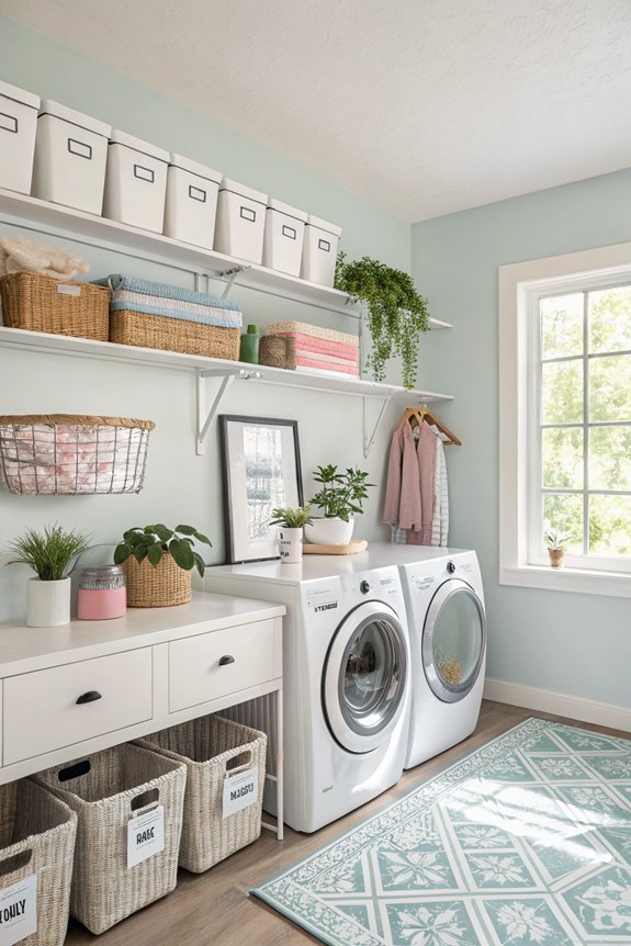 efficient laundry room organization