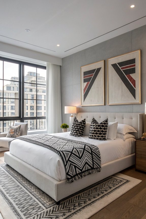 geometric patterns enhance decor