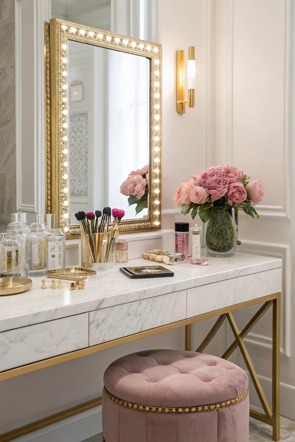 glamorous vanity design elements