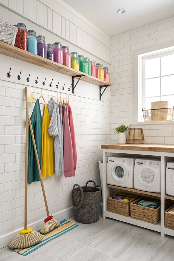 hooks for laundry organization