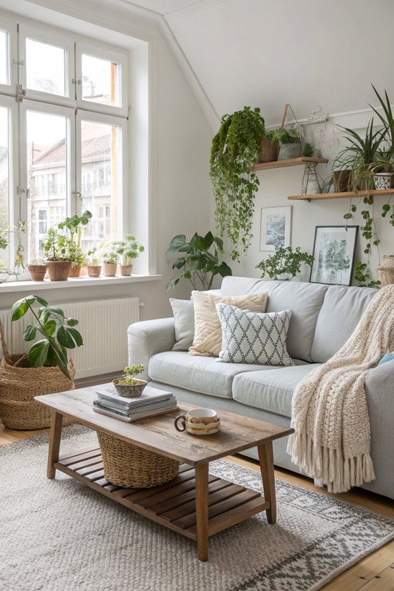incorporate indoor plants creatively