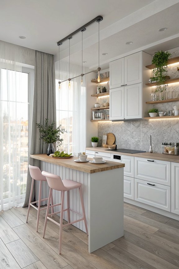 light colors create spaciousness