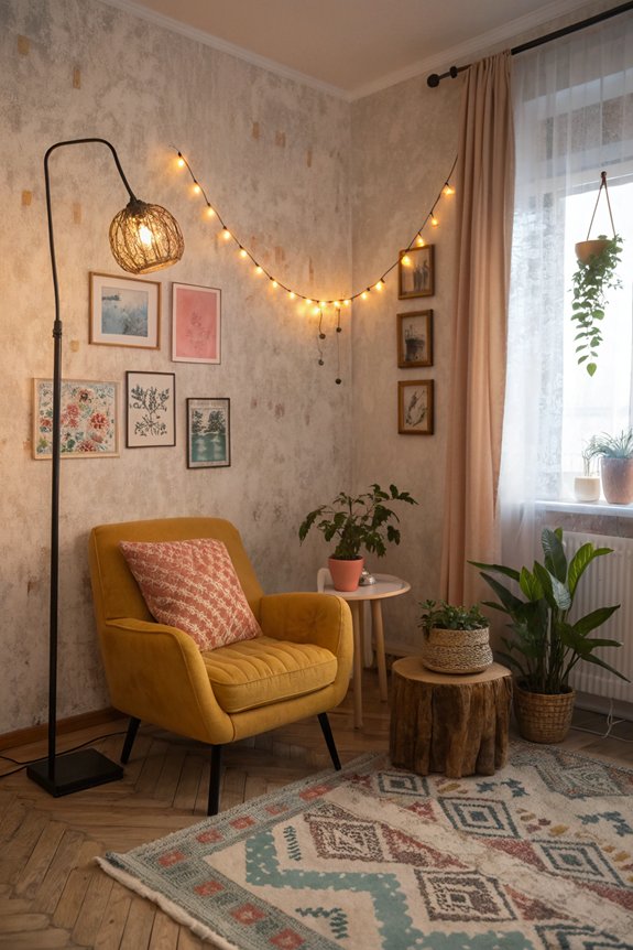 lighting enhances room ambiance