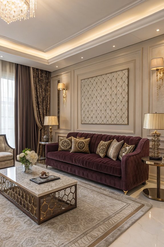 luxurious layered texture elements