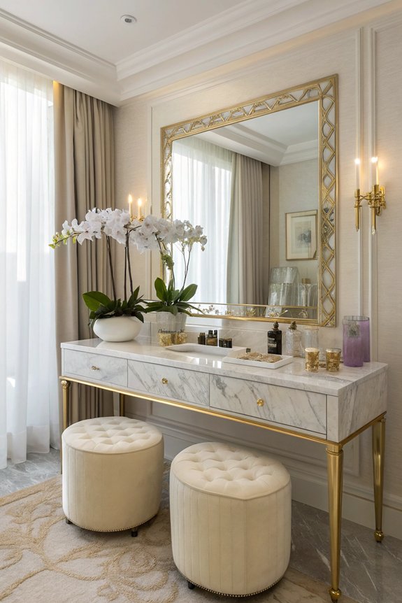 luxurious spa inspired vanity design