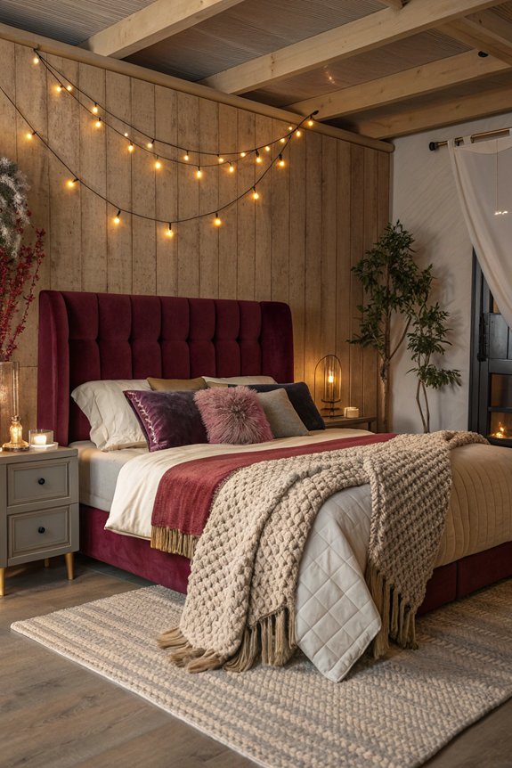 luxurious throws and pillows