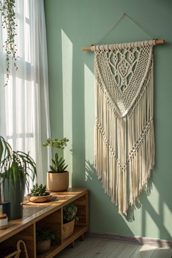 macram adds cozy texture