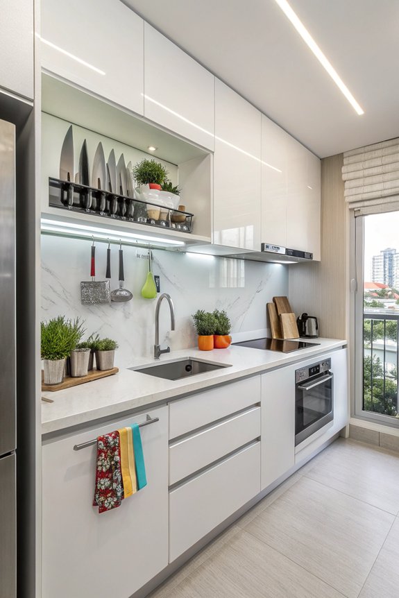 magnetic strips for storage