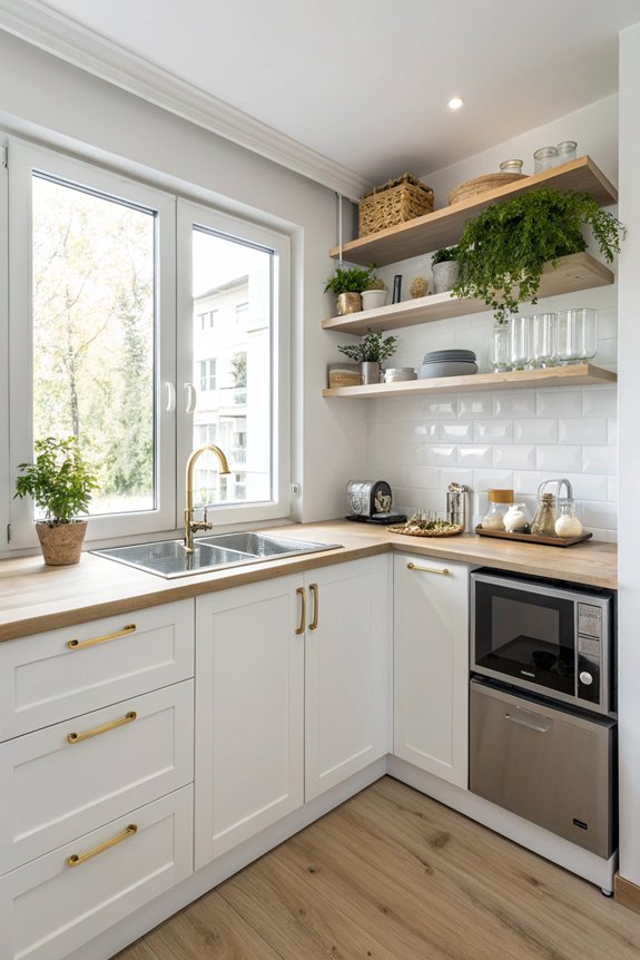 minimalism for spacious kitchens