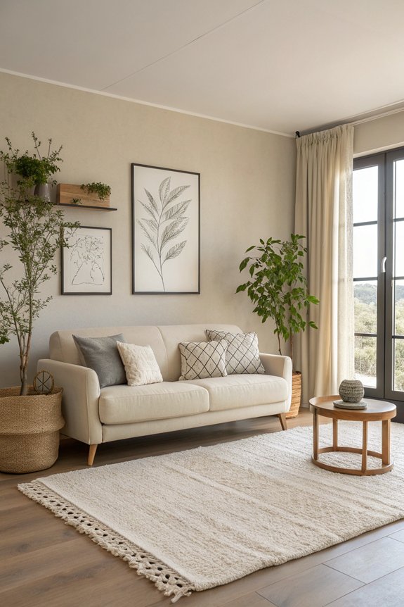 minimalist serene neutral tones