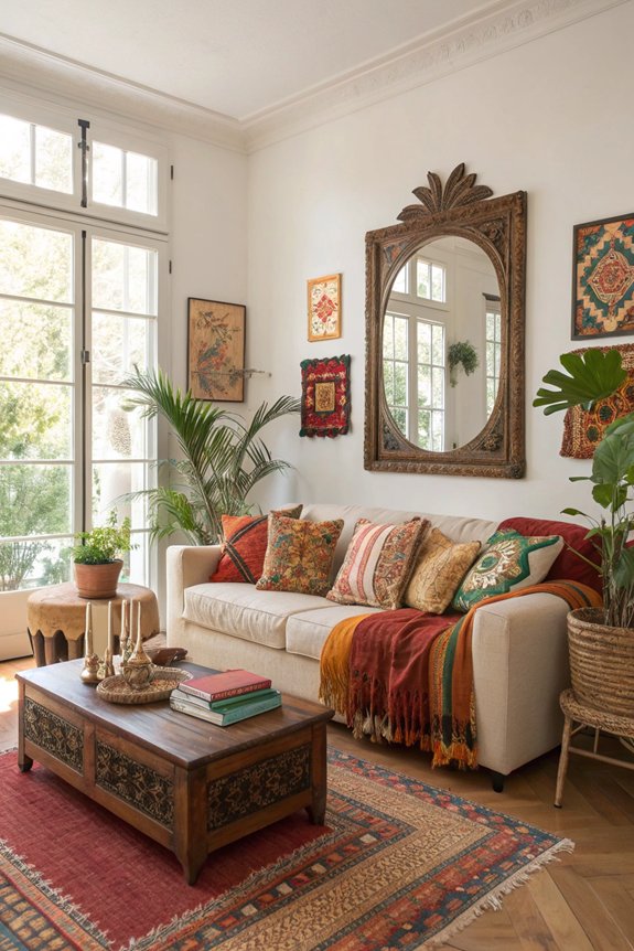 mirrors brighten cozy spaces