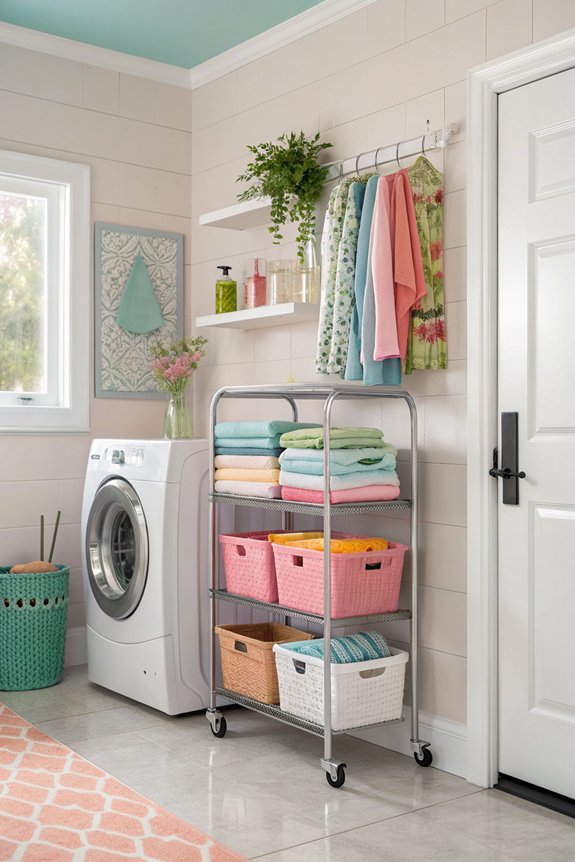 mobile trolley for organization