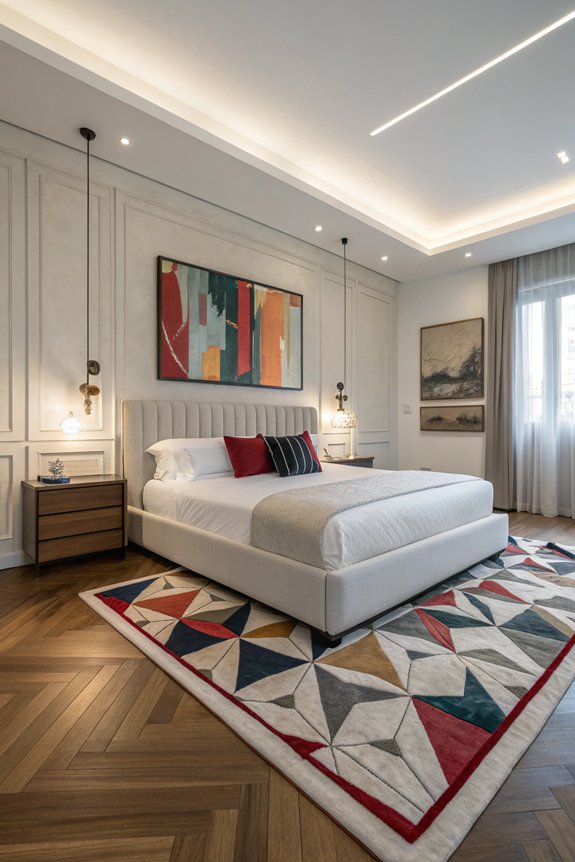 modern artistic rug selection