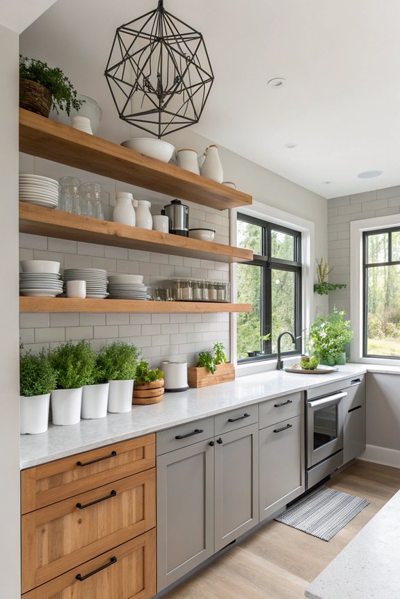 modern open shelving ideas