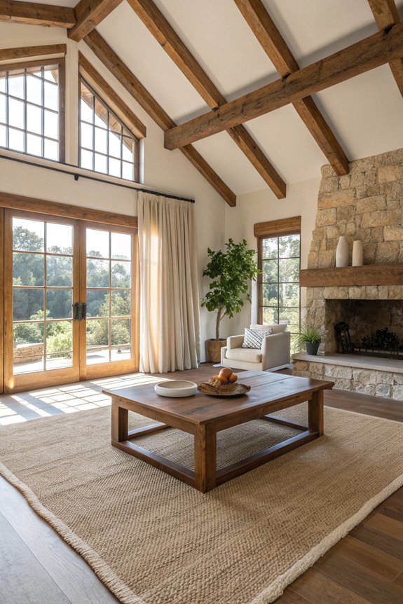 natural materials enhance interiors