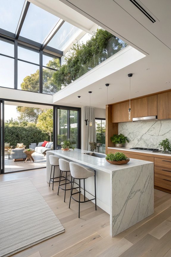 open flow kitchen design