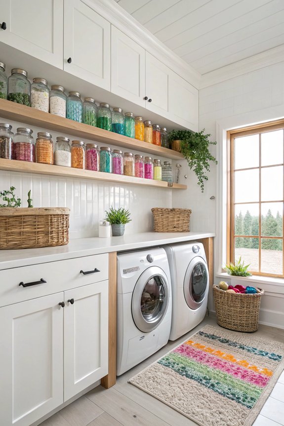 organize laundry supplies effectively