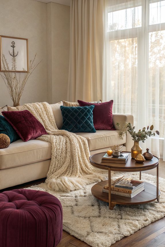 plush cushions enhance comfort