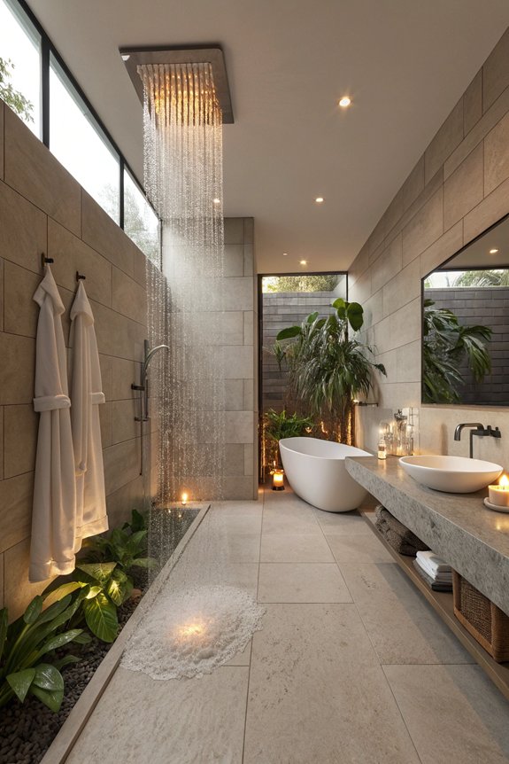 rejuvenating rainfall shower experience