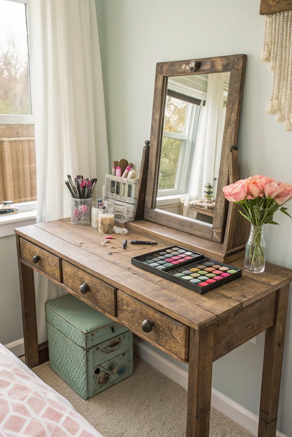 repurposed furniture diy vanity