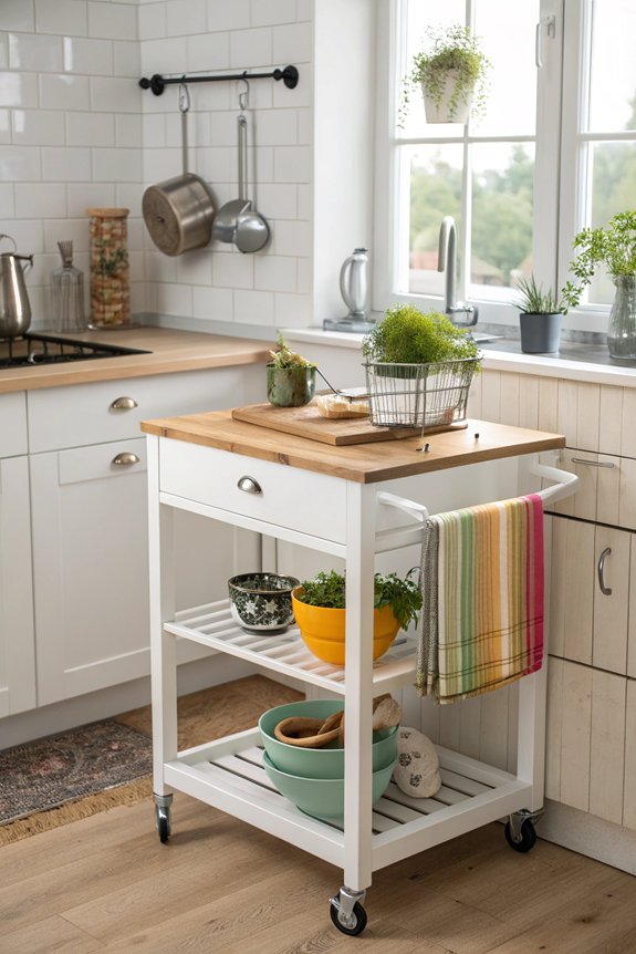 rolling cart for convenience