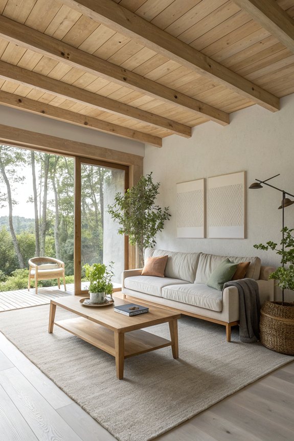 scandinavian wooden accent decor