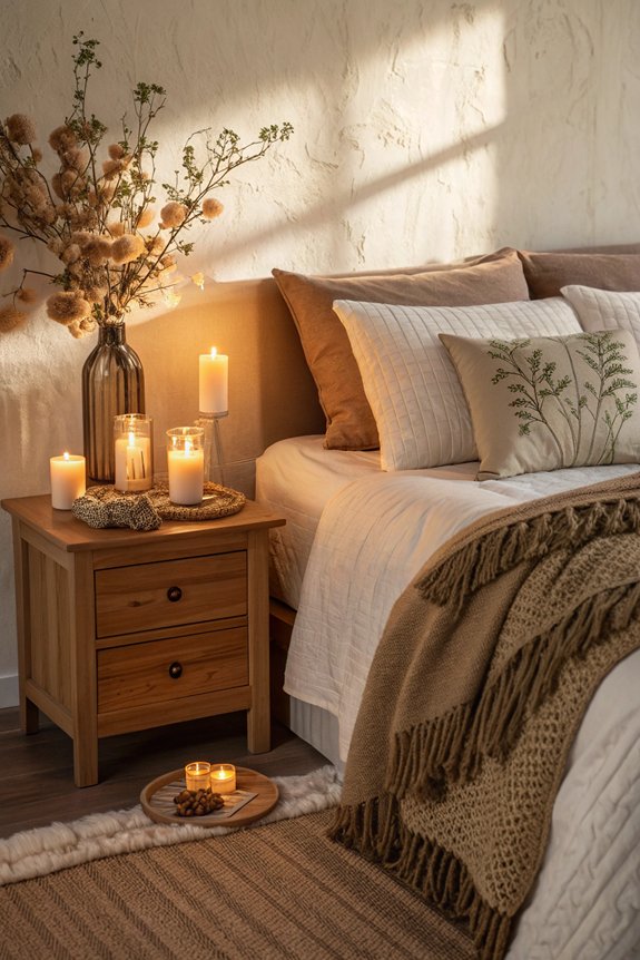 scented candles enhance ambiance
