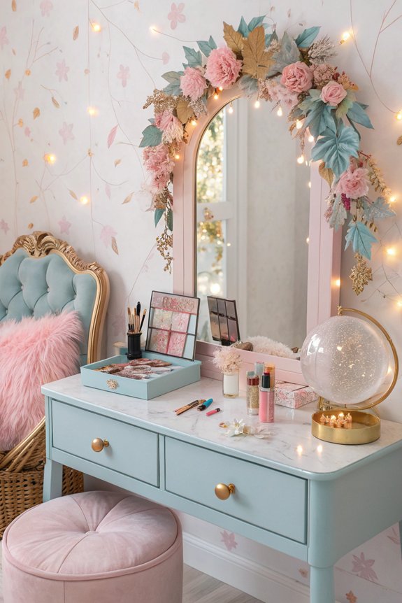seasonal vanity decor ideas