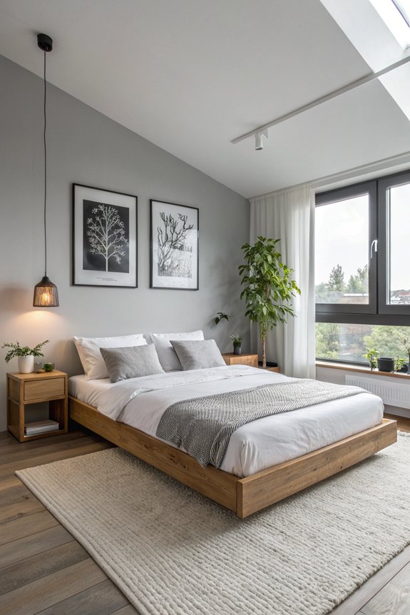 serene minimalist bedroom design