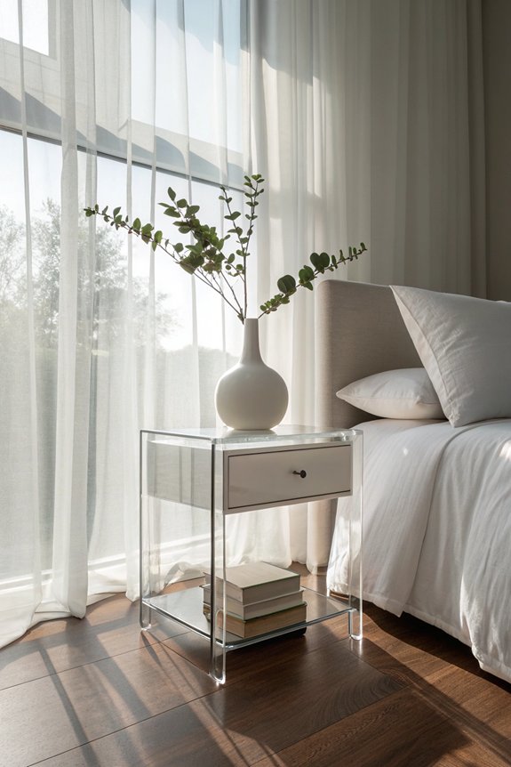 serene minimalistic nightstand design