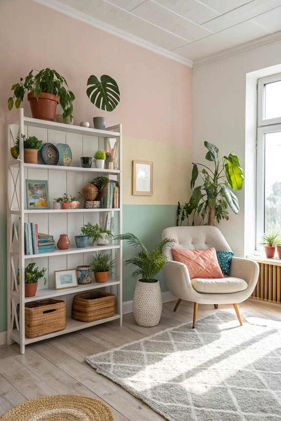 showcase decor with variety