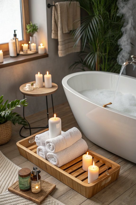 spa like scented candle experience