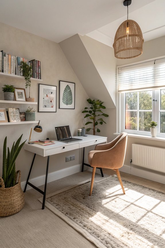 stylish productive home office