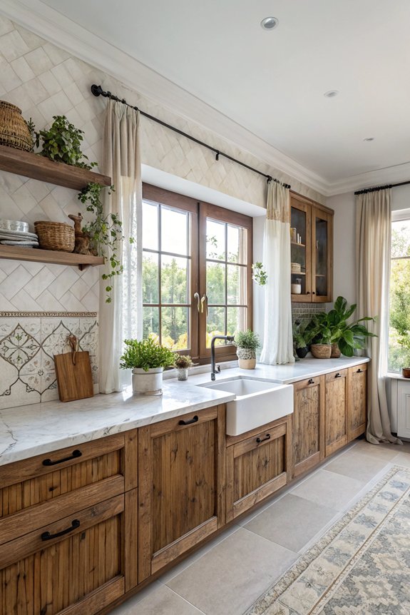 textural variety enhances kitchens