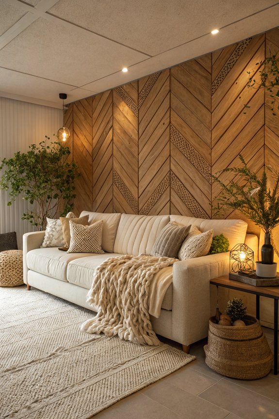 textured accent wall design